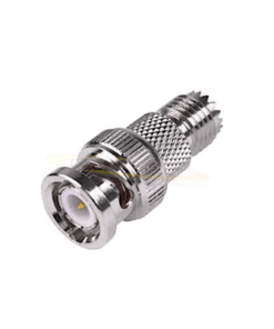 RFU-627-RF INDUSTRIES,LTD-Adaptador en Línea de Conector Mini-UHF Hembra a BNC Macho, Níquel/ Oro/ Teflón.
