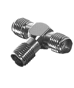RSA-3401-RF INDUSTRIES,LTD-Adaptador en Forma T, de Triple Conectores SMA Hembra, Níquel/ Oro/ Teflón.