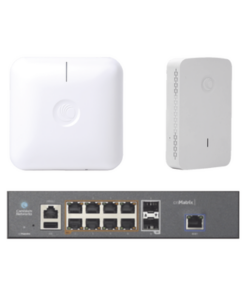 SKIT-CNPILOT-SH-CAMBIUM NETWORKS-Starter Kit Wi-Fi Empresarial de 1 Access Point PLE410, 1 Access Point PLE425 y 1 Switch PoE EX1010P