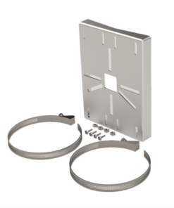 SYS-PM-01V3-EPCOM INDUSTRIAL-Montaje universal galvanizado para instalación de cámaras en poste 2" a 5" color gris galvanizado