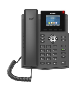 X3SPPRO-FANVIL-Teléfono IP empresarial para 4 líneas SIP con pantalla LCD de 2.4 pulgadas a color, Opus y conferencia de 6 participantes, PoE.