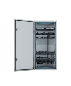 ZDF48-RA-PANDUIT-Gabinete Industrial Preconfigurado de Montaje en Pared, Fabricado en Acero Bajo en Carbono, Protección NEMA 4/12 IP66, de 26 UR, Color Gris