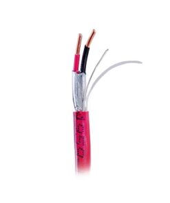 52-20-FL/1000-BELDEN-Bobina de alambre de 305 metros de 2 conductores calibre 16 de color rojo para aplicaciones de sistemas de detección de incendio y sistemas de evacuación.