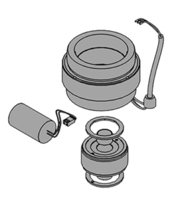 63003161-FAAC-ESTATOR PARA FAAC 844 CON CONDENSADOR DE 18 UF