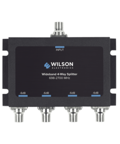 850-036-WILSONPRO / WEBOOST-Divisor de potencia de 4 vías para la distribución de señal a dos antenas de servicio | 6 dB de pérdida por puerto | Conectores F hembra
