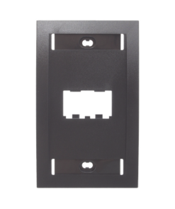 CFPE2BLY-PANDUIT-Placa de Pared Vertical Ejecutiva, Salida de 2 Puertos Mini-Com, Con Espacios Para Etiquetas, Color Negro