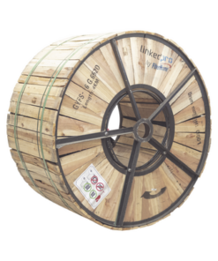 GYFS-06C/4KM-LINKEDPRO BY FIBERHOME-Carrete de 4 Kilómetros de Fibra Óptica para Exterior G.652D, Armada, Monomodo de 6 Hilos, Loose Tube, Color Negro, para Instalación en Ducto Subterráneo o Enterrado Directo