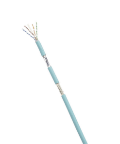 ISFCH6X04ATL-UG-PANDUIT-Bobina de Cable Blindado SF/UTP Categoría 6A, Uso Industrial con Resistencia al Aceite y Rayos UV, Multifilar 24/7 (Flexible), Color Azul Cerceta, Bobina de 305 Metros (1000 Pies)