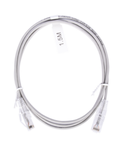 LP-UT6-150-GY28-LINKEDPRO BY EPCOM-Cable de Parcheo Slim UTP Cat6 - 1.5 m Gris Diámetro Reducido (28 AWG)