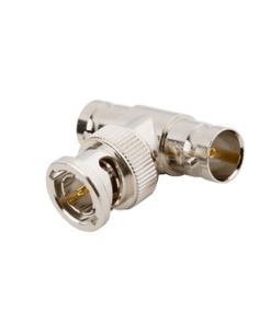 RFB-1130-1-RF INDUSTRIES,LTD-Adaptador en T para 50 Ohm de BNC Macho a Doble BNC Hembra, Troquelado, Níquel/ Oro/ Delrin.