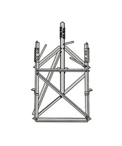 RSB-09-ROHN-Base corta para sección 9 para Torres Autosoportadas RSL.