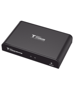 TT-383-PRO-4.0-RX-EPCOM TITANIUM-Receptor Compatible para Kits TT-383PRO4.0 / Resolución 1080P@60Hz / Cat 5e/6 / Distancia de 120 m / Control IR / Protocolo HDbitT / Compatible con Switch Gigabit .