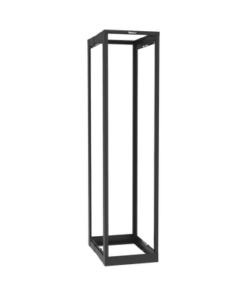 AR4P-PANDUIT-Rack de Cuatro Postes Estándar de 19", Rieles Roscados #12-24, Profundidad Ajustable de 23 a 42 in, 45 Unidades de Rack, Color Negro