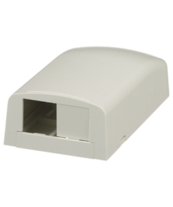 CBX2IW-AY-PANDUIT-Caja de Montaje en Superficie, Para 2 Módulos Mini-Com, Color Blanco Mate