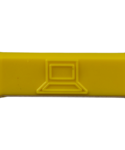 CIDYL-C-PANDUIT-Paquete de 100 Iconos de Datos de Instalación a Presión, Para Jacks Mini-Com de Panduit, De Plástico, Color Amarillo