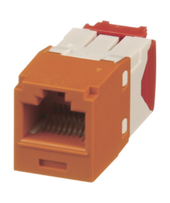 CJ5E88TGOR-PANDUIT-Conector Jack RJ45 Estilo TG, Mini-Com, Categoría 5e, de 8 Posiciones y 8 Cables, Color Naranja