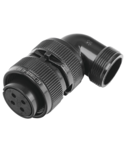 E/MS3108A18-4S-EPCOM INDUSTRIAL-Conector Plug en Ángulo Recto de 4 Contactos Hembra Soldables para Radio de Locomotora.