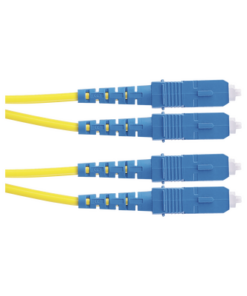 F923RSNSNSNM002-PANDUIT-Jumper de Fibra Optica Monomodo 9/125 OS2, SC-SC Duplex, OFNR (Riser), Color Amarillo, 2 Metros (6.56 Pies)