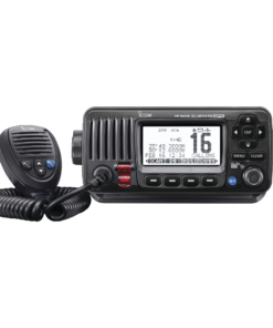 IC-M424G/41-ICOM-Radio VHF Móvil Marino, Función de cancelación de ruido, GPS interconstruido, Salida de potencia de 10W, Bocina Manual, Elimina Residuos de Agua de la Bocina, IPX7 Sumergible, Color Negro.