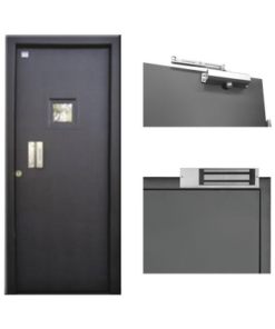 KITPBVT2B-ACCESSPRO-KIT  de Puerta con mirilla Nivel II (Rifle, Revolver 38 Súper, Magnum .357, 45 Automática)  con chapas  magnéticas  y  cierra puertas 