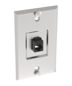 KWP6PY-PANDUIT-Placa de Pared Telefónica, Salida de 1 Puerto Keystone, Con Jack Cat6 Estilo 110 de Impacto, de Acero Inoxidable