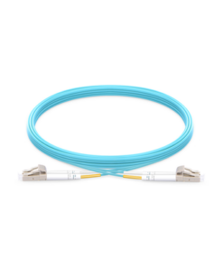 LP-FOM3-LCLC-R01-LINKEDPRO BY EPCOM-Jumper de Fibra Óptica Multimodo OM3 50/125 LC-LC OFNR (Riser), 2.0 mm, Dúplex, Aqua, 1 Metro (3.28 Pies)
