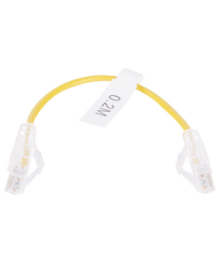 LP-UT6-020-YE28-LINKEDPRO BY EPCOM-Cable de Parcheo Slim UTP Cat6 - 20 cm Amarillo Diámetro Reducido (28 AWG)