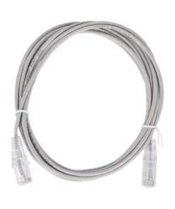 LP-UT6-200-GY28-LINKEDPRO BY EPCOM-Cable de Parcheo Slim UTP Cat6 - 2 m Gris Diámetro Reducido (28 AWG)