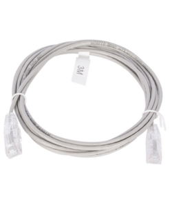 LP-UT6-300-GY28-LINKEDPRO BY EPCOM-Cable de Parcheo Slim UTP Cat6 - 3 m Gris Diámetro Reducido (28 AWG)