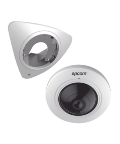 P50TURBO/K-EPCOM-(Incluye montaje de Esquina) Panorámica TURBOHD 5 Megapixel / 20 mts IR / Micrófono Integrado / Interior / Múltiples Vistas Adicionales / 180° / 360°
