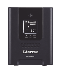 PR2200LCDSL-CYBERPOWER-UPS de 2070 VA/1980 W, Topología Línea Interactiva, Entrada 120 Vca NEMA 5-20P, Onda Senoidal Pura, Tipo Mini Torre, Con 7 Tomas NEMA 5-20R y 1 NEMA L5-20R