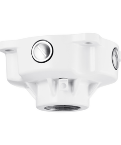 SBP-302CMBW-HANWHA VISION-Caja de conexiones posterior para montaje colgante modelo SBP-302CMW y  extensiones.
