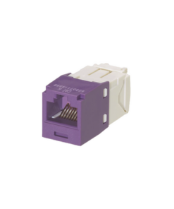 CJ688TGVL-PANDUIT-Conector Jack RJ45 Estilo TG, Mini-Com, Categoría 6, de 8 Posiciones y 8 Cables, Color Violeta