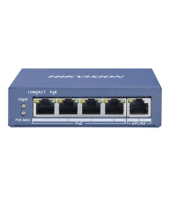 DS-3E0505P-E/M-HIKVISION-Switch Gigabit  PoE+ / No Administrable / 4 Puertos 1000 Mbps PoE+ / 1 Puerto 1000 Mbps Uplink / 35 Watts