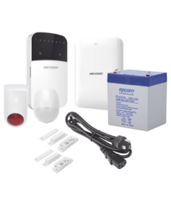 DS-PHA64V2/H8L-HIKVISION-KIT Panel de Alarma / 1 Panel Híbrido / 1 Teclado 8 zonas / 1 PIR / 2 Contactos Magnéticos / 1 Cable de alimentación / 1 Sirena/ 1 Bateria de 12vcc 4.5Amp