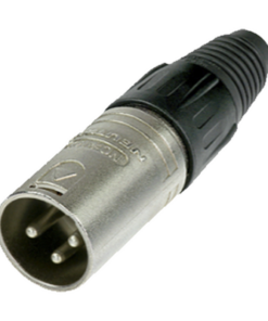 EP-XLRM-EPCOM PROAUDIO-Conector XLR 3 Pines Macho | Ideal para Conexiones de Micrófonos, Mezcladoras | Equipo de Audio Profesional