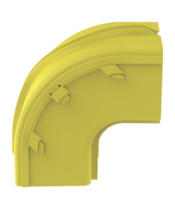 FROVRA6X4LYL-PANDUIT-Bajada Vertical Exterior de 90º sin Tapa, Para uso con Canaletas 6X4 FiberRunner™, Color Amarillo