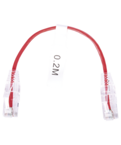 LP-UT6-020-RD28-LINKEDPRO BY EPCOM-Cable de Parcheo Slim UTP Cat6 - 20 cm Rojo Diámetro Reducido (28 AWG)