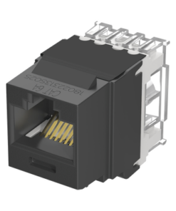 NK6X88MBL-PANDUIT-Conector Jack Estilo 110 (de Impacto), Tipo Keystone, Categoría 6A, de 8 Posiciones y 8 Cables, Color Negro