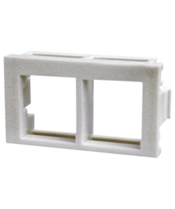 NKHF2MWH-X-PANDUIT-Inserto Plano de 1/3, Espacio para Dos Módulos Keystone, Color Blanco