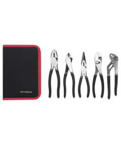 PST-H010-03-PRECISION-Juego de 5 Pinzas de 8" con Estuche. Incluye: P. Mecánica, P. para Tubo, P. Eléctrica, P. Corte, Nariz Larga.
