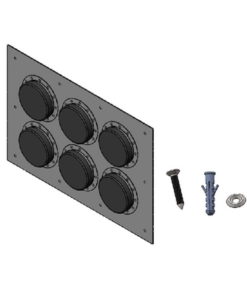 STEP423-SYSCOM TOWERS-Placa Pasamuro con Capacidad de 6 Botas de 4