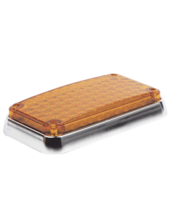 XLTE595A-EPCOM INDUSTRIAL SIGNALING-Luz de Advertencia de 6X4", Color Ambar, Ideal para Ambulancias