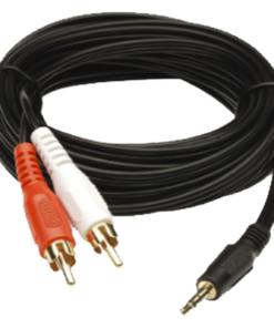 EP-RCA35-EPCOM PROAUDIO-Convertidor 3.5mm Estéreo a 2 RCA Macho 1.83m | para Aplicaciones de Audio | Compatible con Amplificadores VSSL y Epcom ProAudio