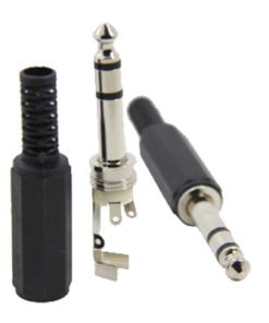 EP-TRS-EPCOM PROAUDIO-Conector macho de 6,3 mm con funda de plastico (estereo) 