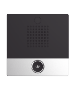 I10S-FANVIL-Mini Intercomunicador para hotelería y hospitales, con diseño elegante, PoE, 1 botón, 1 relevador integrado de salida y entrada.