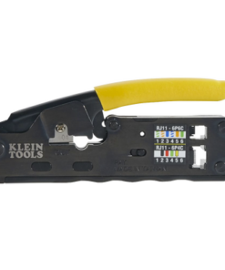 VDV-226-107-KLEIN TOOLS-Ponchadora/Pelacables/Cortacables Compacta con Matraca para Conectores  RJ45 y RJ11/RJ12.