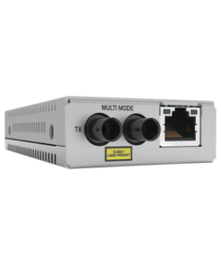 AT-MMC200/ST-960-ALLIED TELESIS-Convertidor de medios Fast Ethernet a fibra óptica, conector ST, multimodo (MMF), distancia hasta 2 km
