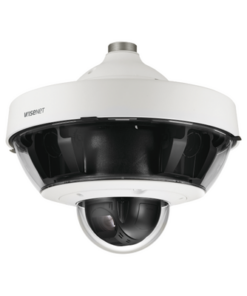 PNM-9322VQP-HANWHA VISION-Cámara IP Multisensor 8 - 20 MP (4 sensores de 2 o 5 MP) lentes intercambiables con PTZ 2 MP 32X / Hasta 5 tarjetas SD de 256 GB / WDR de hasta 150dB / IP66 / IK10