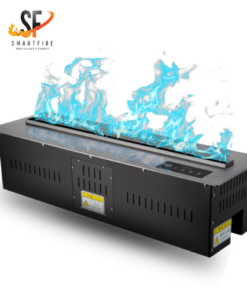 SF80RGB-SMARTFIRE-Chimenea Eléctrica con Efecto de Flama Realista 3D a Base de Vapor de Agua / Ecológica sin Emisiones de Gas ni Consumo de Combustible / Color de la Llama Natural y RGB / Largo 80 cms